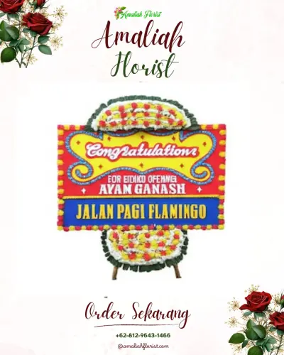 Bunga Papan Congratulation di Gunung Elai